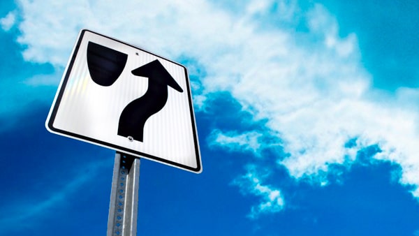 This white sign means: