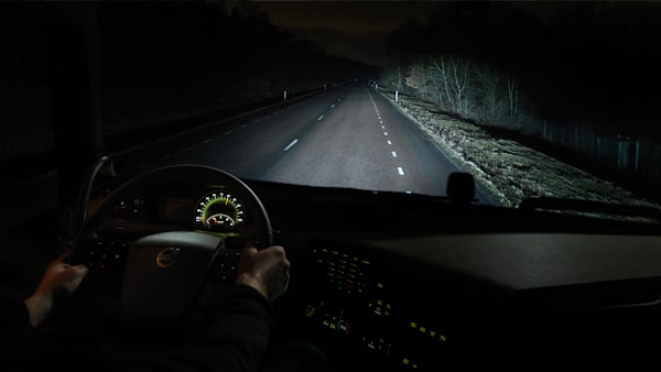 At night, it is hardest to see: