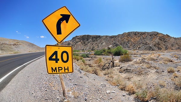 This sign warns drivers to _______________.