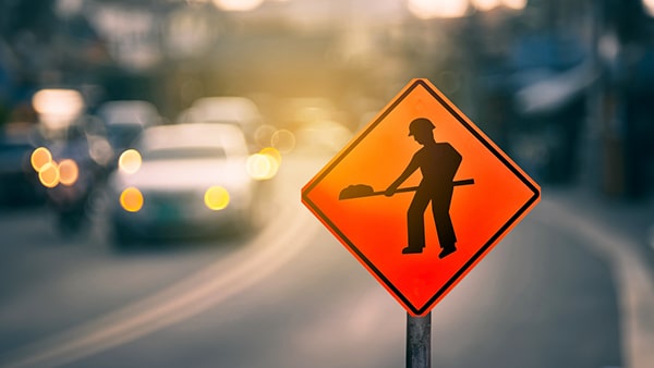 This sign warns drivers to  _____________.